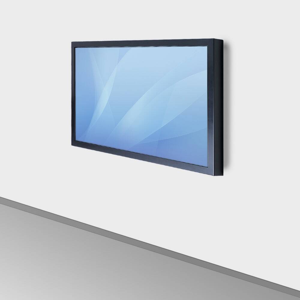Digital Signage Display & Wand-Monitor NAHO (43″, 55″ oder 65 Zoll Touchscreen). Optionen: Touch, WLAN, Mini PC, VESA Wandhalterung, Portrait oder Landscape.