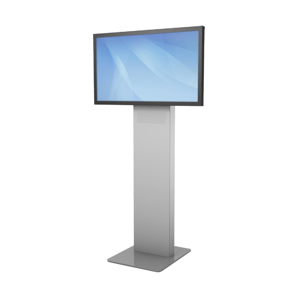 Monitor Standfuß, Digitaler Displayständer und Digitale Displaysäule Jamin (40 bis 55 Zoll) für Displays im Hochformat und Querformat.