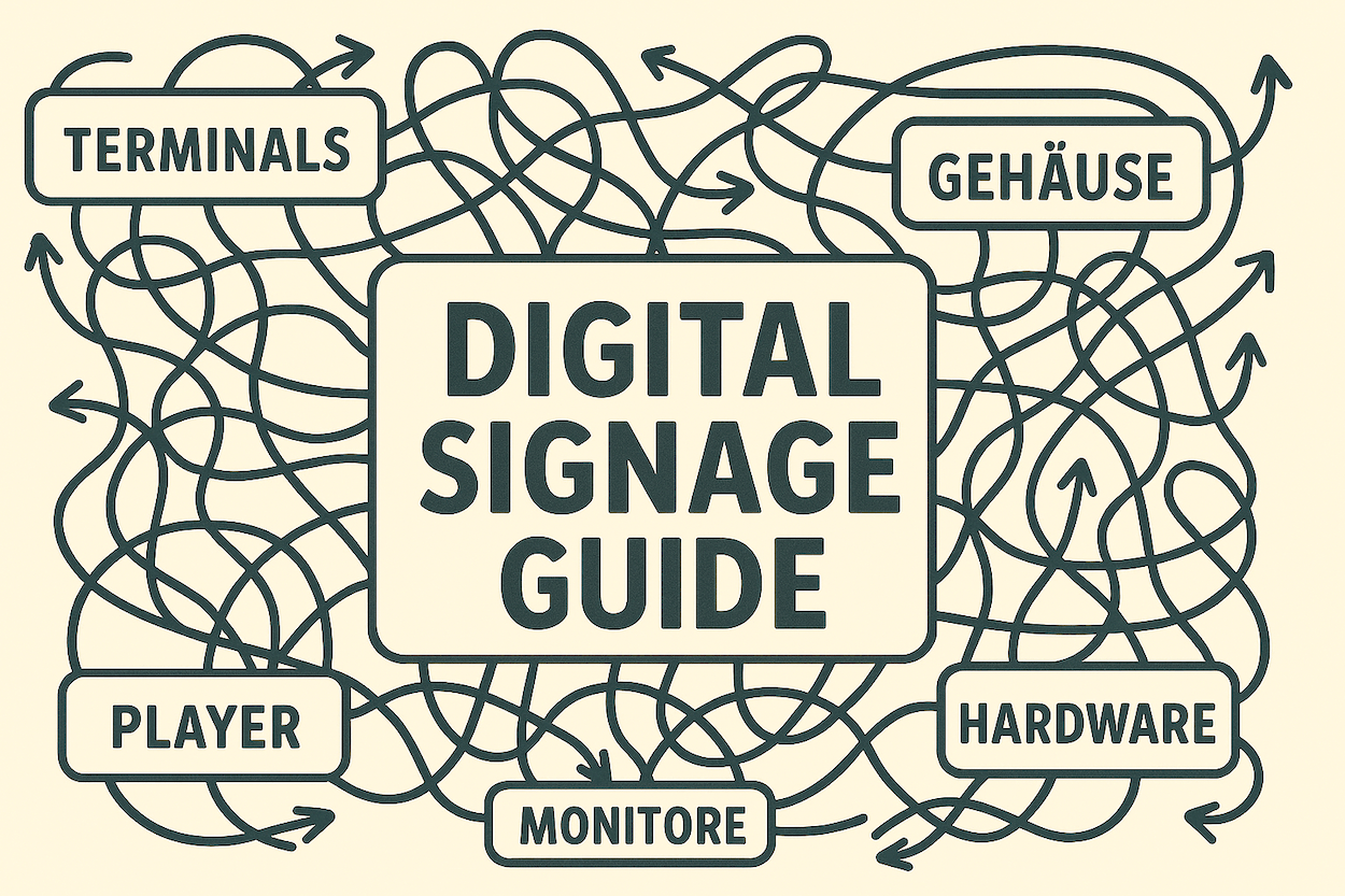 Ihr Wegweiser durch den Digital Signage Dschungel: Hardware, Displays, Player & Software für Digital Signage und SB-Kioske sowie Self-Service Anwendungen.